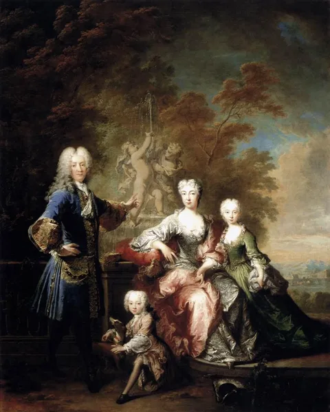 Robert Tournières, Portrait of Count Ferdinand von Plettenberg with his Family