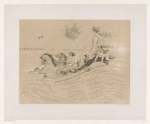 Jan Philip Koelman, Xe Nederlandsch Taal en Letterkundig Congres / Maaltijd van Dinsdag 1n. Sept. 1868. Opgaaf der Gerechten