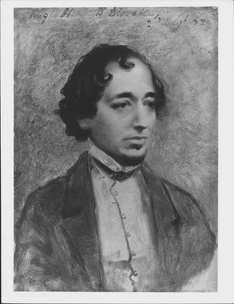 Thomas Jones Barker, Benjamin Disraeli, 1st Earl of Beaconsfield (1804-1881)