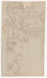 Agostino Mitelli, Studies for the trompe-l’oeil decorations of Palazzo Ducale (Palazzo Pitti), Florence