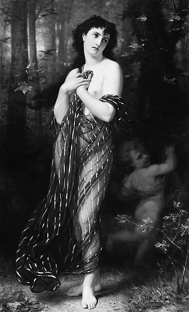 Hugues Merle, Falling Leaves, Allegory of Autumn