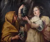 Marco Liberi, Young woman presenting a bunch of grapes