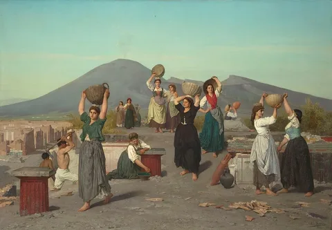 Édouard Sain, Excavations at Pompeii