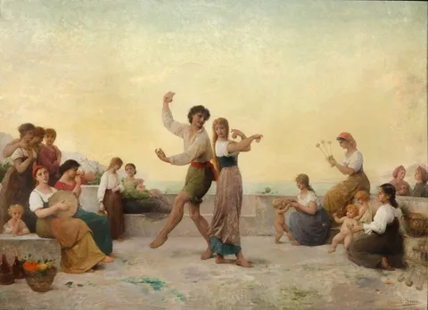Édouard Sain, Dancing on the terrace