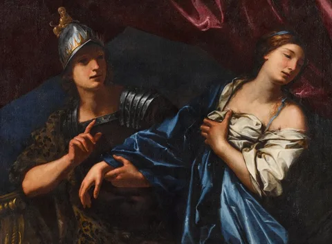 Vincenzo Dandini, A classical scene: a warrior prince leading a maiden away