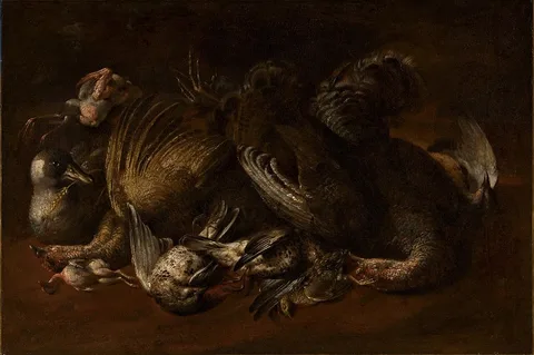 Paolo Antonio Barbieri, Still life with birds