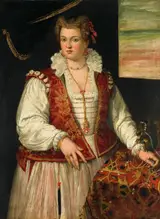 Francesco Montemezzano, Portrait of a Woman with a Squirrel