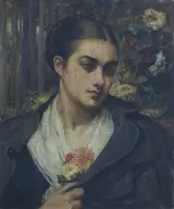 Theodore Blake Wirgman, An Unknown Young Woman with a Corsage (Agatha ?)