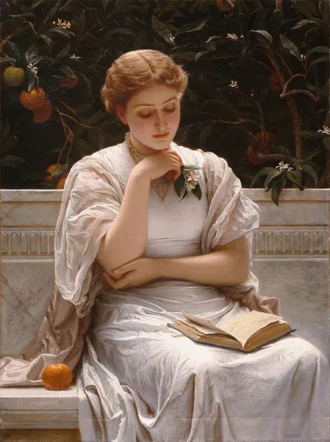 Charles Edward Perugini, Girl Reading