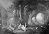 Dirck van der Lisse, Seven Nymphs in a Grotto