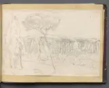 Franz Nadorp, Album with Views of Rome and Surroundings, Landscape Studies, page 46a: "Frasciti"