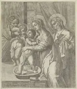 Pietro Facchetti, Maria en de jonge Johannes de Doper wassen het Christuskind
