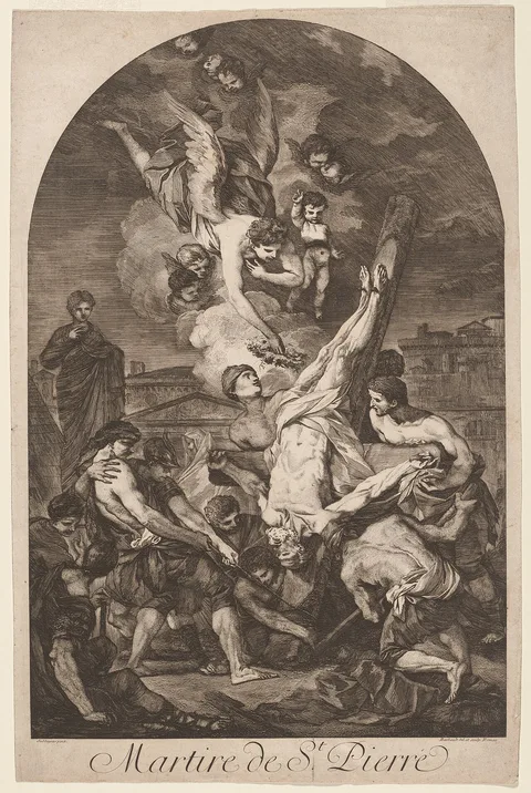Jean Barbault, Martire de St. Pierre (The Martyrdom of Saint Peter)
