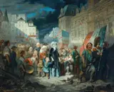 François-Claudius Compte-Calix, Madame de Lamartine Adopting the Children of Patriots Killed at the Barricades in Paris during the Revolution of 1848