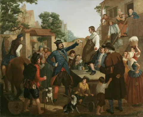 John Whetton Ehninger, Peter Stuyvesant and the Cobbler