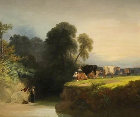 Henry Brittan Willis, Cows on the Banks of a Stream
