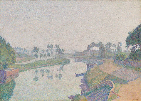 Louis Hayet, Banks of the Oise at Dawn