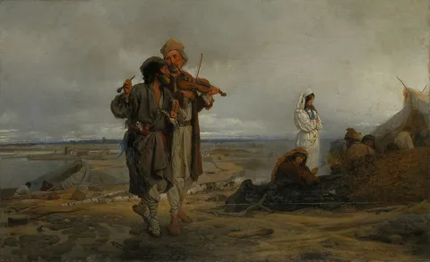 Wilhelm August Stryowski, Rafts on the Vistula.