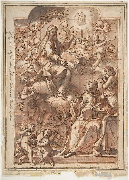 Niccola Ricciolini, The Virgin Appearing to St. Bernard of Clairvaux