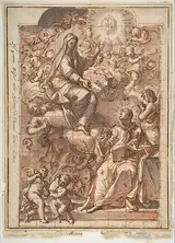 Niccola Ricciolini, The Virgin Appearing to St. Bernard of Clairvaux