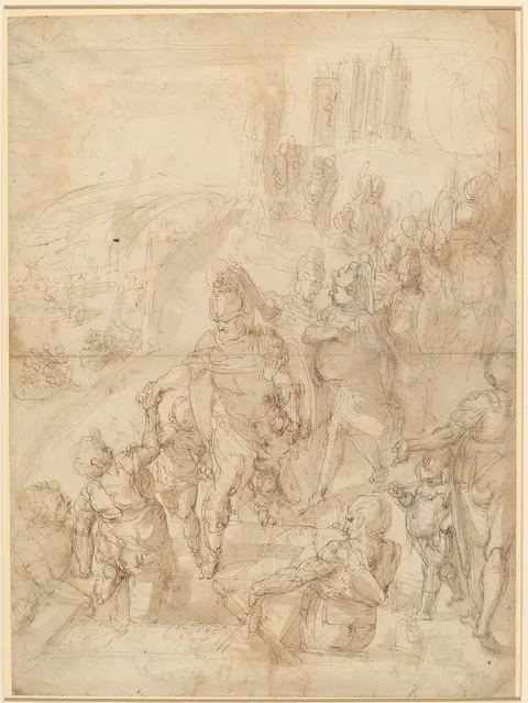 Giulio Benso, The Embarkation of Aeneas from the Ceraunian Headland