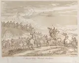 Arthur Pond, Cavalry advancing to the charge, with a central figure on horseback raising a sword