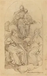 Pietro Damini, The Virgin and Child Adored by Saint Catherine and Another Female Saint