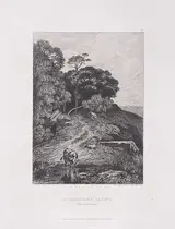 Théophile-Narcisse Chauvel, La Grenouille et la Boeuf, plate 96 from "Fable de la Fontaine"