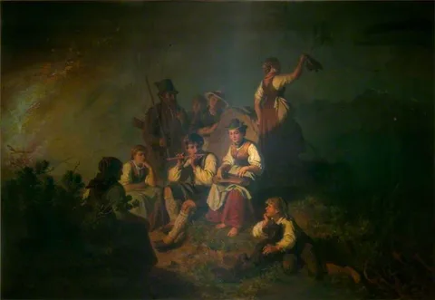 Julius Köckert, Midnight Fires on the Alps
