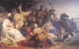 Julius Köckert, Harun al-Rashid receiving a delegation of Charlemagne in Baghdad