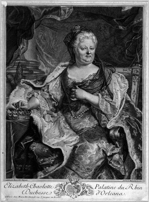 Charles-Louis Simonneau, Portrait of Elisabeth Charlotte of the Palatinate