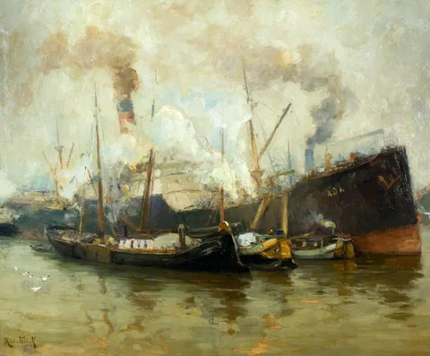 Maurice Blieck, Les fumées (In the Harbour)
