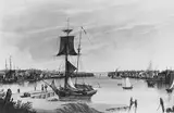 Nicolino Calyo, View of New York from Williamsburg
