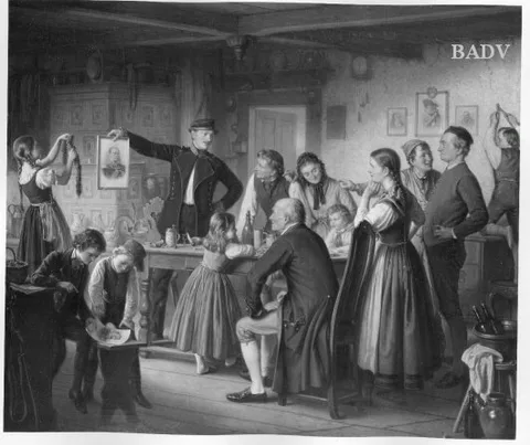 Paul Bürde, Veneration of the portr. of Wilhelm I