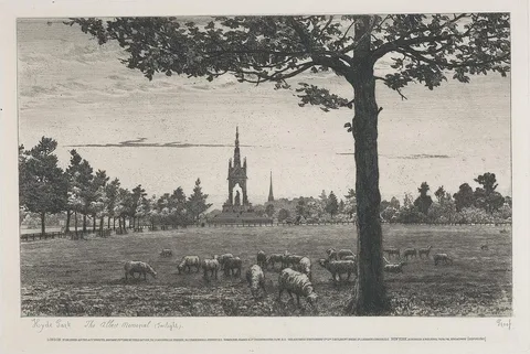 Tristram Ellis, Hyde Park, The Albert Memorial (Twilight)