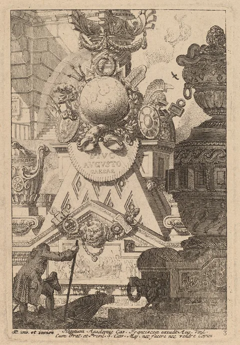 Carl Schütz, Fantasy of an Antique Trophy to Augustus