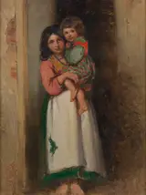 Richard Buckner, A Neapolitan peasant girl with a child