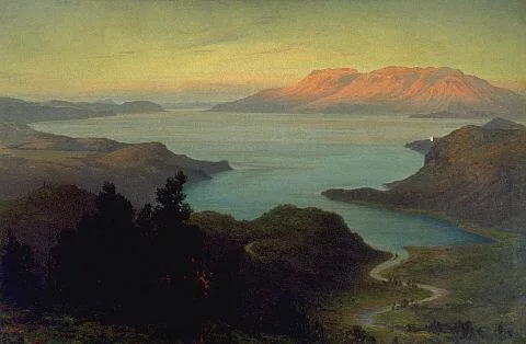 Edward William Payton, Tarawera Mountain and Lake