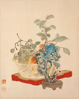 Mori Kansai, Fruit and a Taihu Rock
