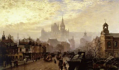 John O'Connor, From Pentonville Road Looking West, London, Evening