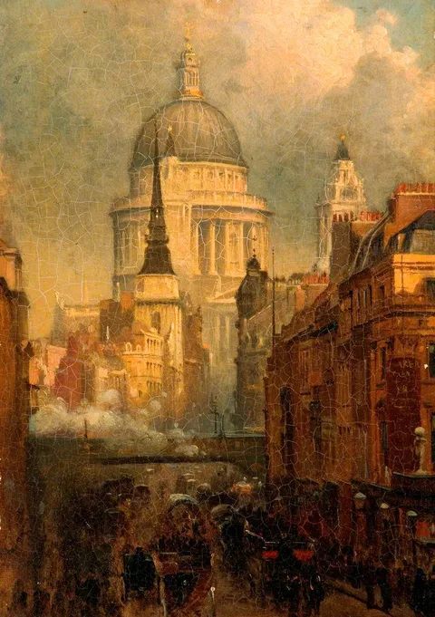 John O'Connor, St Paul's from Ludgate Hill