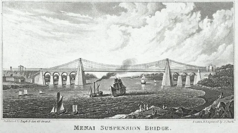 John Heaviside Clark, Menai suspension bridge