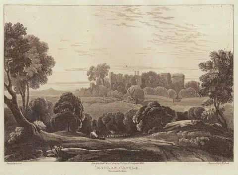 John Heaviside Clark, Raglan Castle, Monmouthshire