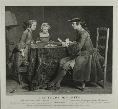 Louis Surugue, Les tours de cartes (The card trick)