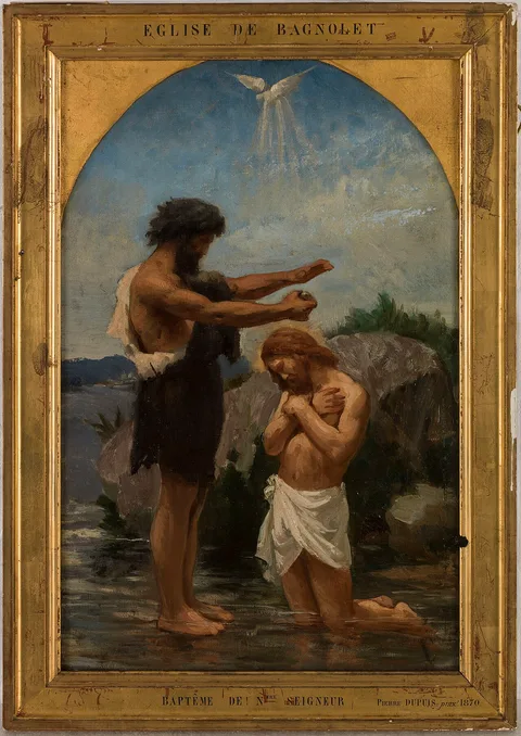 Pierre Dupuis, Sketch for the Baptism of Christ in Bagnolet church.