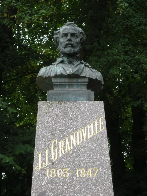 Ernest Bussière, Bust of Grandville by Bussière