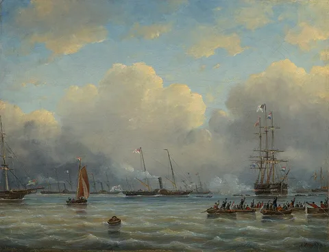 Ary Pleijsier, The Royal Yacht off Flushing