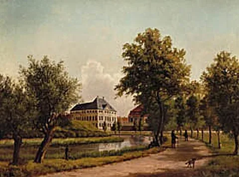 Carsten Henrichsen, The Esplanade and the old naval academy in Bredgade, Copenhagen.