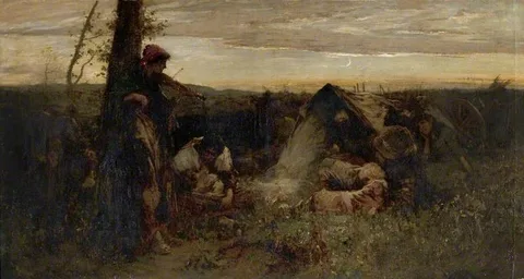 Thomas Austen Brown, A Gypsy Encampment