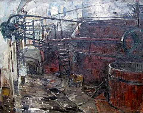 Theodor Hummel, In the Engine Room with Belts